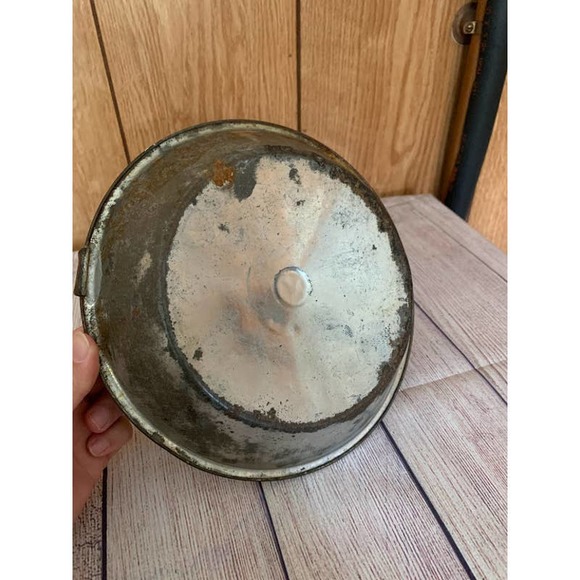 Antique rusty Primitive Tin Push up Style Candle Holder 9" - Picture 3 of 9